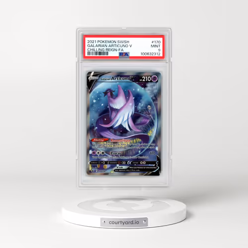 2021 Pokémon Sword & Shield Chilling Reign #170 Galarian Articuno V - Holo Full Art (PSA 9 MINT)