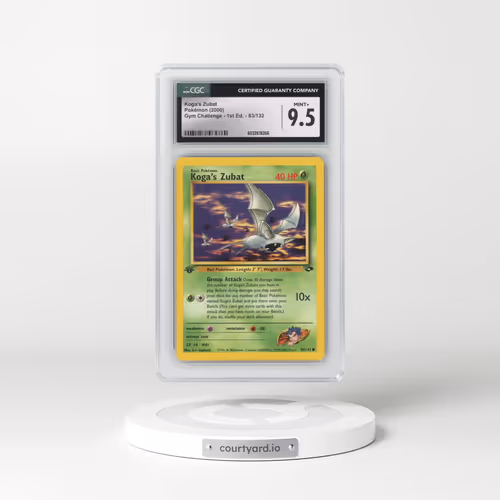2000 Gym Challenge #83/132 Koga's Zubat - 1st Edition 1st Edition (CGC 9.5 MINT+)