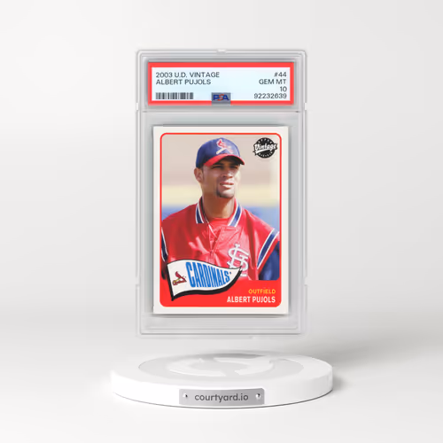 2003 Upper Deck Vintage #44 Albert Pujols (PSA 10 GEM MINT)