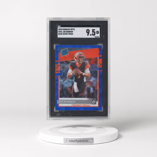 2020 Donruss Optic #151 Joe Burrow - Blue Scope Prizm (SGC 9.5 MINT+)