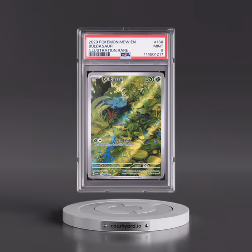 2023 Pokémon Mew EN-151 #166 Bulbasaur - Illustration Rare (PSA 9 MINT)