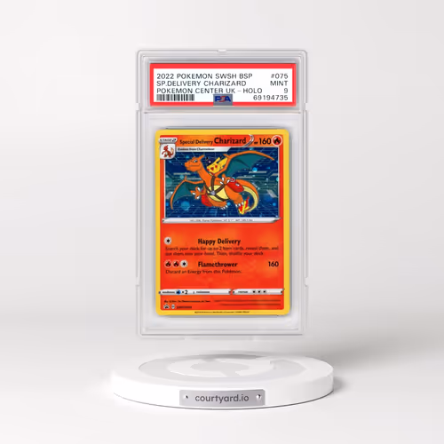 2022 Pokémon Swsh Black Star Promo #075 Special Delivery Charizard - Holo Pokemon Center United King