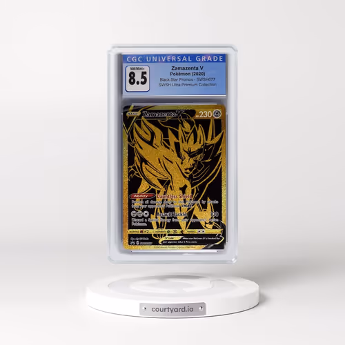 2017 Black Star Promos - Sword & Shield #SWSH077 Zamazenta V - Holo Ultra Premium Collection (CGC 8.