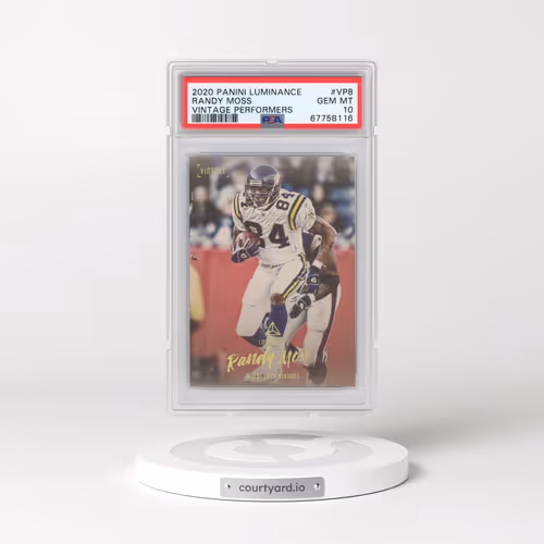 2020 Panini Luminance Vintage Performers #VP8 Randy Moss (PSA 10 GEM MINT)