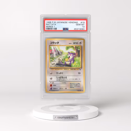 1998 Pokémon Vending #19 Rattata - Series 1 (PSA 10 GEM MINT)