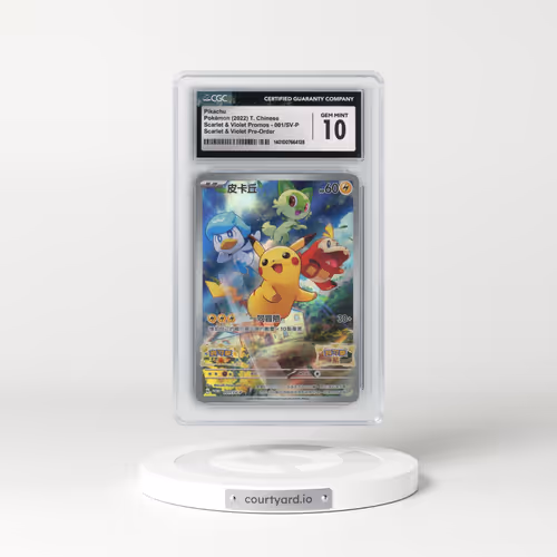 2022 Scarlet & Violet Promos - Traditional #001/SV-P Pikachu - Scarlet & Violet Pre-Order (CGC 10 GEM MINT)