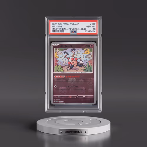2023 Pokémon Sv2a-Pokémon 151 #122 Mr. Mime - Reverse Holo Master Ball (PSA 10 GEM MINT)