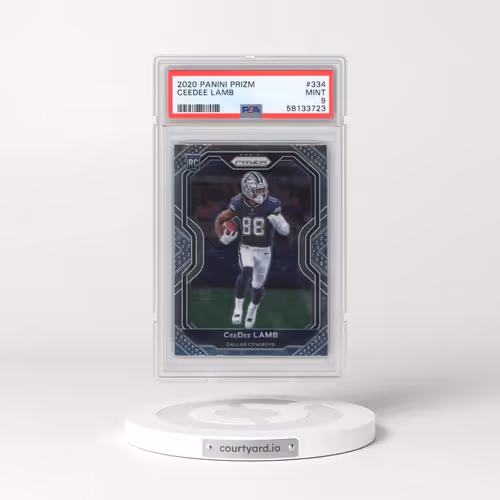 2020 Panini Prizm #334 Ceedee Lamb (PSA 9 MINT)