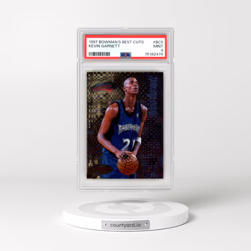 1997 Bowman's Best Best Cuts #BC5 Kevin Garnett (PSA 9 MINT)