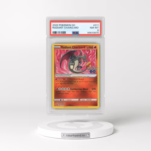 2022 Pokémon Go #011 Radiant Charizard - Holo (PSA 8 NM-MT)