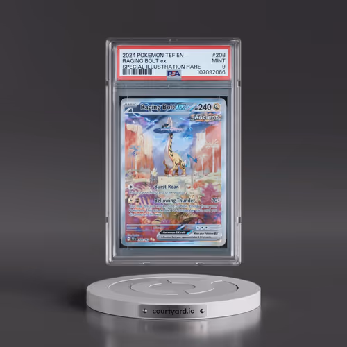 2024 Pokémon Tef EN-Temporal Forces #208 Raging Bolt EX - Holo Special Illustration Rare (PSA 9 MINT