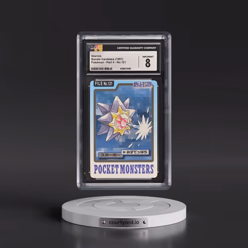 1997 (Pocket Monsters on Bottom) Part 4 #121 Starmie (CGC 8 NM-MT)