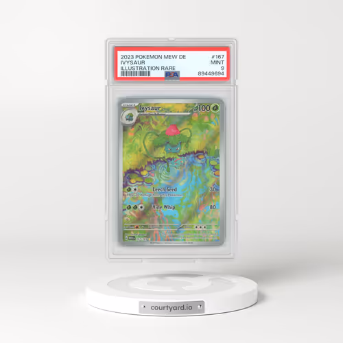2023 Pokémon Mew de-151 #167 Ivysaur - Illustration Rare (PSA 9 MINT)