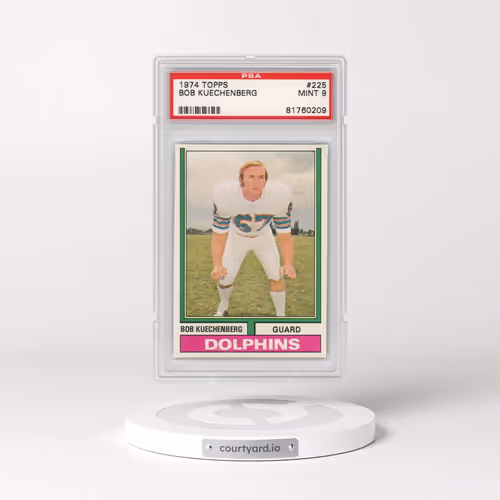 1974 Topps #225 Bob Kuechenberg (PSA 9 MINT)