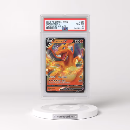 2020 Pokémon Sword & Shield Darkness Ablaze #019 Charizard V - Holo (PSA 10 GEM MINT)