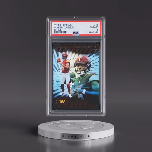 2024 Panini Illusions #93 Jayden Daniels - Retail (PSA 8 NM-MT)
