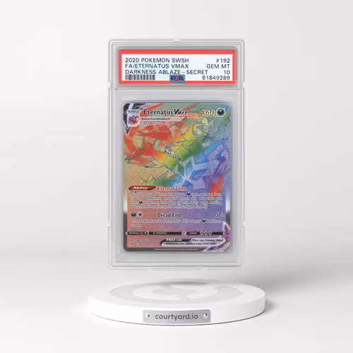 2020 Pokémon Sword & Shield Darkness Ablaze #192 Eternatus Vmax - Full Art Secret (PSA 10 GEM MINT)