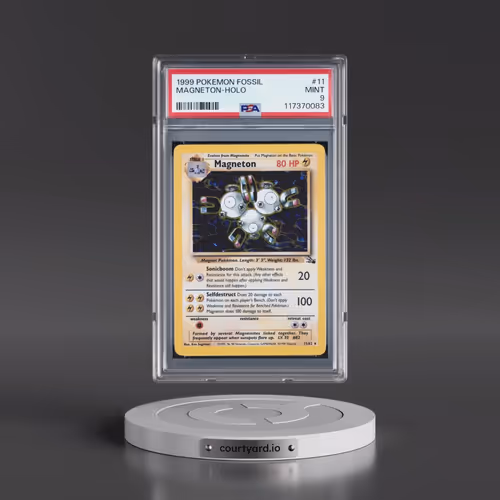 1999 Pokémon Fossil #11 Magneton - Holo (PSA 9 MINT)
