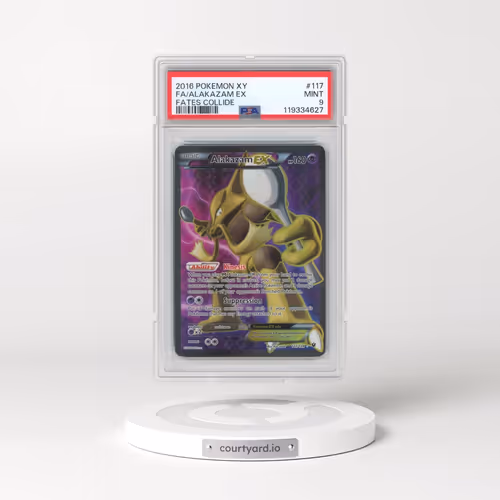2016 Pokémon XY Fates Collide #117 Alakazam EX - Holo Full Art (PSA 9 MINT)