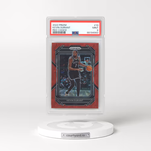 2022 Panini Prizm #10 Kevin Durant - Red Choice (PSA 9 MINT)