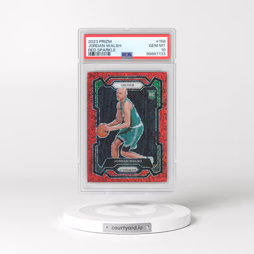 2023 Panini Prizm #158 Jordan Walsh - Red Sparkle (PSA 10 GEM MINT)