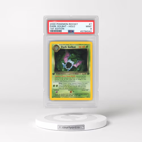2000 Pokémon Rocket #7 Dark Golbat - 1st Edition Holo (PSA 9 MINT)