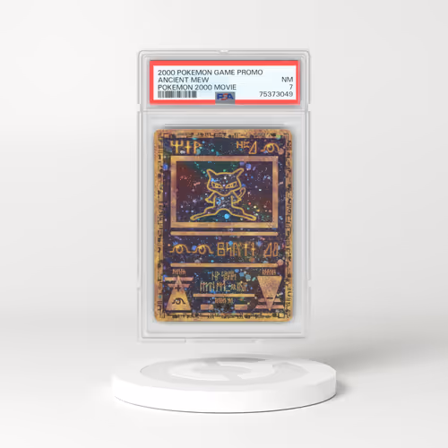 2000 Pokemon Movie Promo Ancient Mew - Full Art Holo (PSA 7 NM)