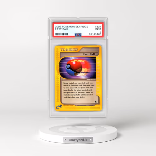 2003 Pokémon Skyridge #124 Fast Ball (PSA 9 MINT)