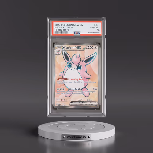 2023 Pokémon Mew EN-151 #187 Wigglytuff EX - Holo Ultra Rare (PSA 10 GEM MINT)