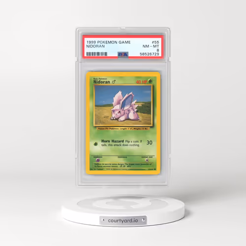 1999 Pokémon Game #55 Nidoran (PSA 8 NM-MT)