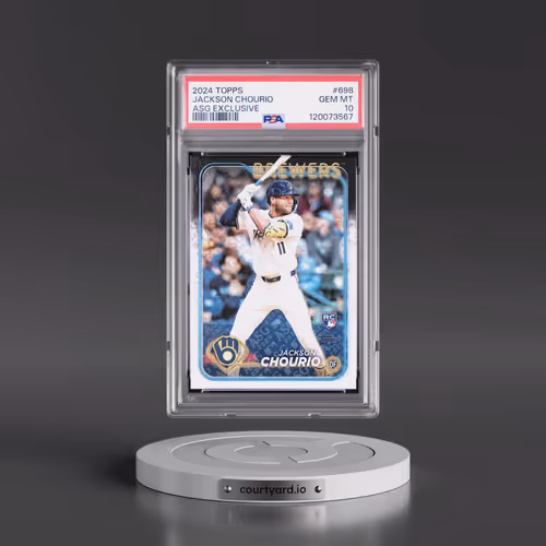 2024 Topps #698 Jackson Chourio - All-Star Game Exclusive (PSA 10 GEM MINT)