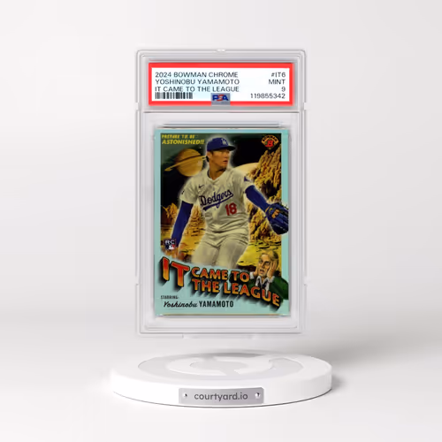 2024 Bowman Chrome It Came to the League #IT6 Yoshinobu Yamamoto (PSA 9 MINT)
