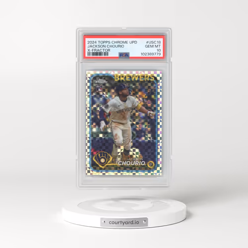 2024 Topps Chrome Update #USC18 Jackson Chourio - X-Fractor (PSA 10 GEM MINT)