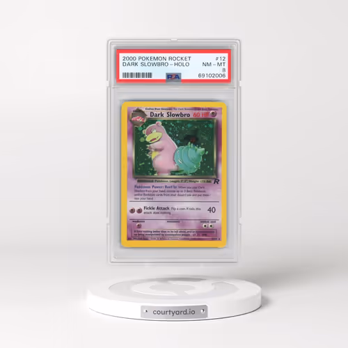 2000 Pokémon Rocket #12 Dark Slowbro - Holo (PSA 8 NM-MT)