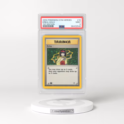 2000 Pokémon Gym Heroes #16 Erika - 1st Edition Holo (PSA 9 MINT)