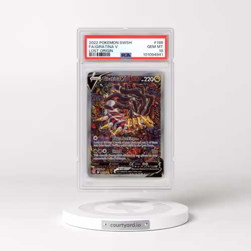 2022 Pokémon Sword & Shield Lost Origin #186 Giratina V - Holo Full Art (PSA 10 GEM MINT)