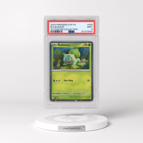2023 Pokémon Svp EN-SV Black Star Promo #046 Bulbasaur - 151 Poster Collection (PSA 9 MINT)