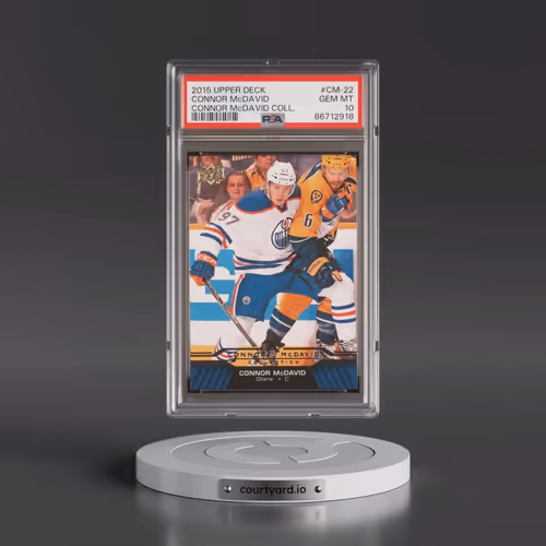 2015 Upper Deck Connor McDavid Collection #CM-22 Connor McDavid (PSA 10 GEM MINT)