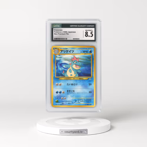1999 Neo Premium File #159 Croconaw - No Rarity (CGC 8.5 NM-MT+)