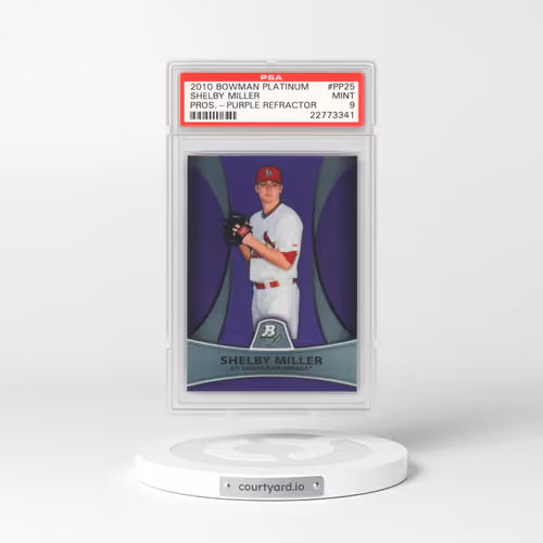 2010 Bowman Platinum Prospects #PP25 Shelby Miller - Purple Refractor (PSA 9 MINT)