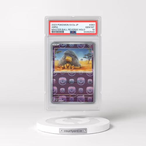2023 Pokémon Sv2a-Pokemon 151 #063 Abra - Reverse Holo Master Ball (PSA 10 GEM MINT)