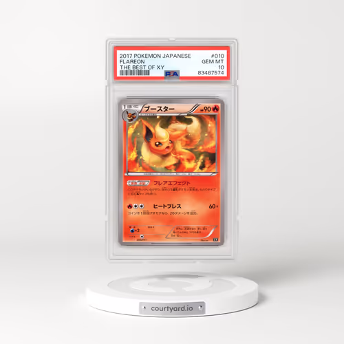 2017 Pokémon the Best of XY #010 Flareon (PSA 10 GEM MINT)