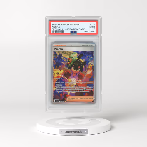 2024 Pokémon Twm EN-Twilight Masquerade #218 Kieran - Special Illustration Rare (PSA 9 MINT)