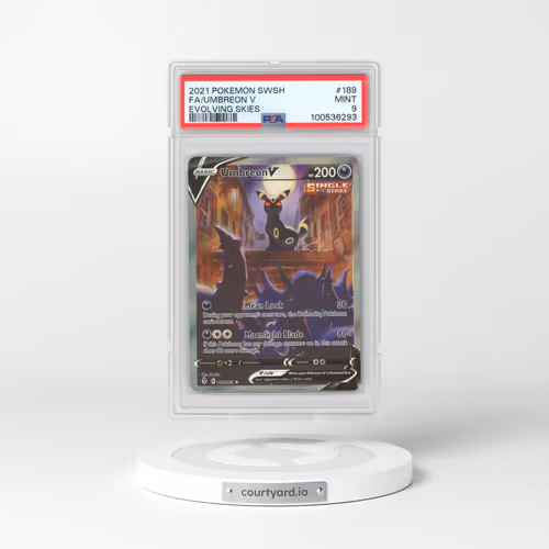 2021 Pokémon Sword & Shield Evolving Skies #189 Umbreon V - Holo Full Art (PSA 9 MINT)