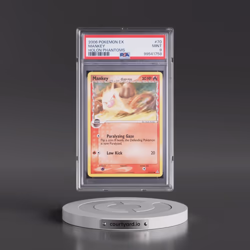 2006 Pokémon EX Holon Phantoms #70 Mankey (PSA 9 MINT)