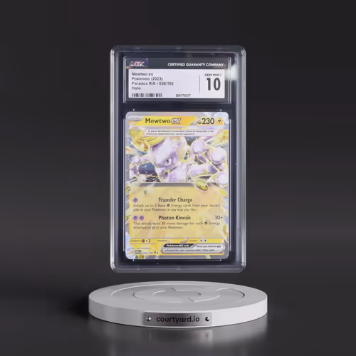 2023 Paradox Rift - PAR EN #058/182 Mewtwo ex - Holo (CGC 10 GEM MINT)