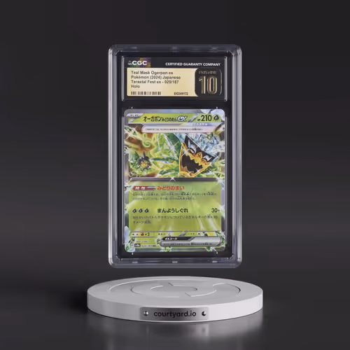 2024 High Class Pack: Terastal Fest ex - sv8a #020/187 Teal Mask Ogerpon ex - Holo (CGC 10 PRISTINE)