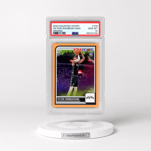 2023 Panini Haunted Hoops #108 Victor Wembanyama - Orange (PSA 10 GEM MINT)