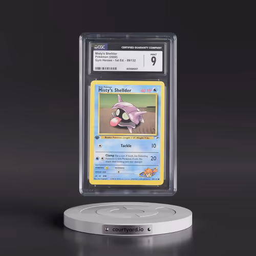 2000 Gym Heroes #89/132 Misty's Shellder - 1st Edition 1st Edition (CGC 9 MINT)