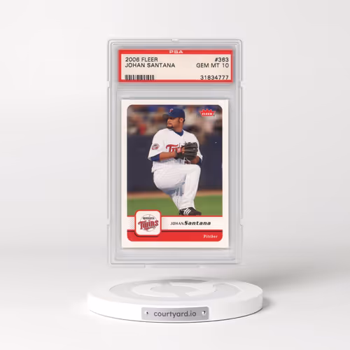 2006 Fleer #363 Johan Santana (PSA 10 GEM MINT)